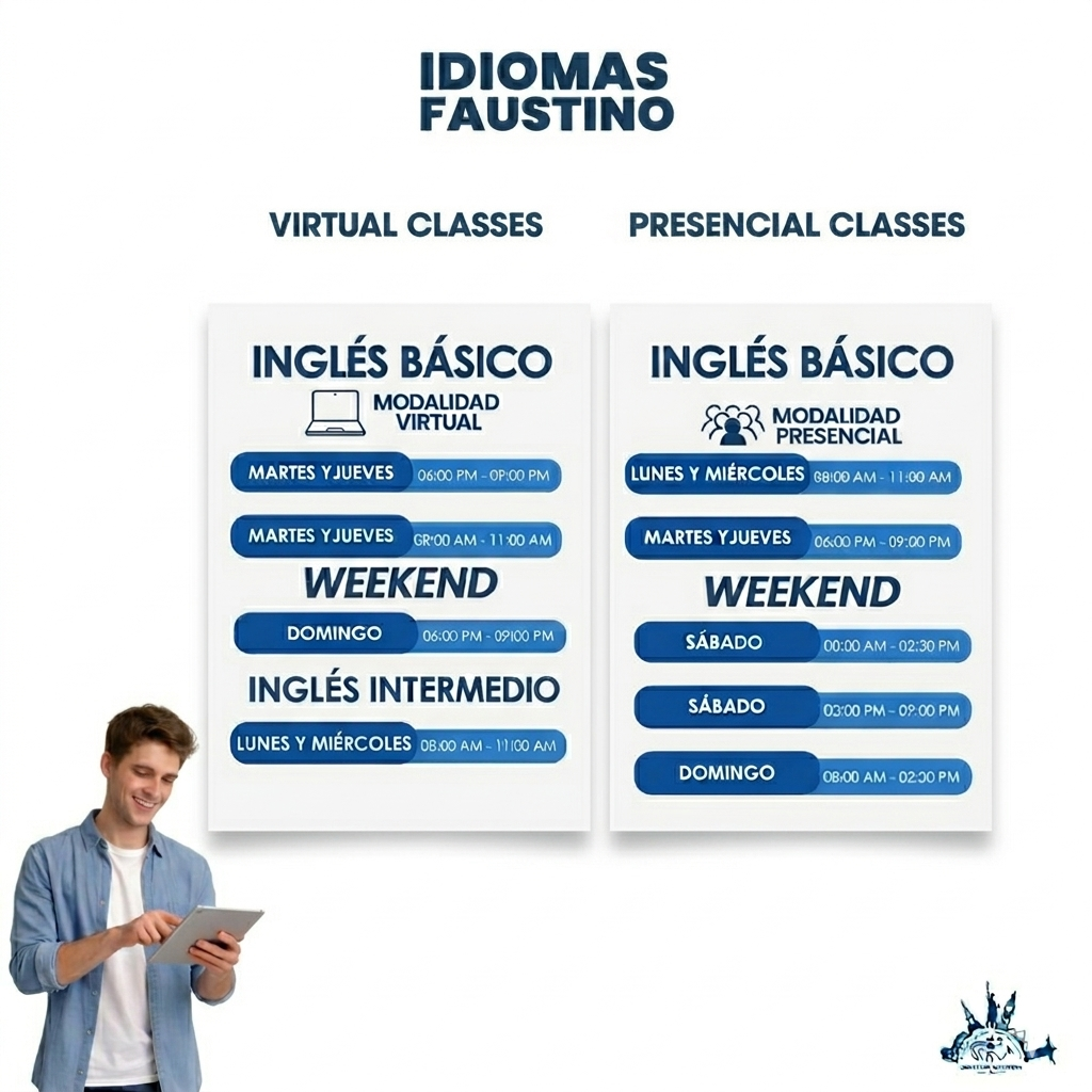 Horarios Disponibles de Ingles para este Mayo – 2026